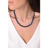 Amberistan Yetişkin Mavi Kehribar Kolye - Kehribar Takı - 45CM Karayip Kehribar Kolye, Sertifikalı, Orijinal