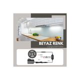 AmberLED 2.5 Metre Beyaz Şerit Led Iç Mekan Tak Çalıştır Dokunmatik Aç-kapa Dimmer Anahtar Ve Adaptör Dahil