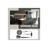 AmberLED 2.5 Metre Günışığı Şerit Led İç Mekan Tak Çalıştır Dokunmatik Aç-kapa Dimmer Anahtar Ve Adaptör