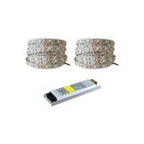 AmberLED 3 Dirençli Double Pcb Yeni Nesil Şerit Led 10 Metre Günışığı + 10 Amper 120w Led Trafo
