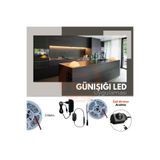AmberLED 5 Metre Şerit Led İç Mekan Tak Çalıştır Çevirmeli Dimmer Anahtar Ve Adaptör Dahil Mutfak Dolabı Tezgah Üstü İçin
