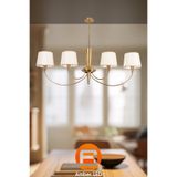 AmberLED Modern Abajur Başlıklı 4'lü Avize Yatak Odası ve Oturma Odası İçin E27 Uyumlu