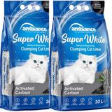 Ambiance Süper White Aktif Karbonlu 2x10 lt Kedi Kumu