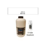 Ambiante Suya Dayanıklı Akrilik Boya Aw-01 Beyaz 2 Litre + Katalizör