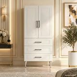 Amboise Çok Amaçlı Dolap 60 Cm 2 Kapak 3 Çekmece Soft Beyaz - Çok Amaçlı Banyo Dolabı