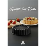 Amboss Ametist 26 cm Döküm Tart Kalıbı ( Siyah )