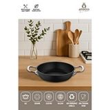 Amboss Dark Yanmaz Yapışmaz Titanyum Kaplama Sahan 18 Cm Siyah