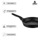 Amboss Kuvars 2 Parça Döküm 22 cm Tava 18 cm Sahan Seti