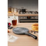 Amboss Kuvars Ocak Üstü Döküm Waffle Tavası 20 cm