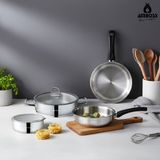 Amboss Master Class 6 Parça Paslanmaz Çelik Tencere Tava Saklama Kabı Seti