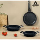 Amboss Mixta 3 Parça Döküm 18 cm Tava 18-20 cm Sahan Seti