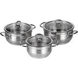 Amboss Saphire 6 Parça Çelik Tencere Seti
