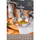 Amboss Saphire Paslanmaz Çelik Indüksiyon Tabanlı Kapaksız Çelik Tava 22 Cm