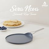 Amboss Sera Nova 30 cm Seramik Krep Tavası - Gri