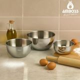 Amboss Stone 3 Parça Paslanmaz Çelik Karıştırma Kabı Kase