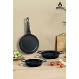 Amboss Vento 3 Parça Döküm 26 cm Tava 18-20 cm Sahan Seti