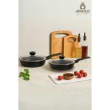 Amboss Vento 4 Parça Döküm Cam Kapaklı Tava 22-26 cm