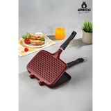 Amboss Vento Döküm Ocak Üstü Tost Makinesi – Kırmızı