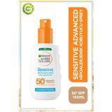 Ambre Solaire Garnier Sensitve Advanced Spray For Hassas Ciltler Spf50 150 ml