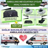 Ambulans Yönetmeliğine Uygun 2 Kameralı 8 Kanal Mobil NVR 500 GB Tak Kullan Set