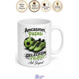 Amcasının Paşası Futbol Topu Çizimli Geleceğin Yıldızı Amca Yeğen Spor Aşkı Çay Kupa Bardak