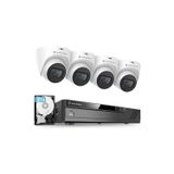 Amcrest POE 5 MP 8CH POE NVR Beyaz Dış Mekan Güvenlik Kamera Sistemi