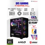 AMD Dfs Gamıng Tıgreal Ryzen 7 9700X-B650M-RTX 5060 Tı 16GB-32GB Ddr5 Ram-1tb M.2 Ssd-Masaüstü Oyuncu Bilgisayarı - Siyah - Yok