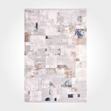 Amelia Krem Geometrik Modern Geometrik Etnik Desenli Boho Makinada Yıkanabilir Hafif Hav Toz Vermez Leke Tutmaz Kaymaz Taban Dijital Makine Baskı Halı Oturma Odası Salon Yolluk Koridor Mutfak Halısı