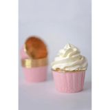 Amentes 25'li Pembe Gold Cupcake Kalıbı Kek Kapsülü Muffin Kek Kalıbı