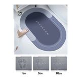 Amentes Sihirli Su Emici Banyo Paspası Kaymaz Tabanlı Abdest Paspası 3,5 Mm 40x60