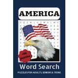 America Word Search Puzzle Book: Word Searches with Easy to Read Print about the America, U.S.A words relatad and more | 6X9 inches, 110 pages | 50+ ... Gifts for Vacation, Holidays and Free Times