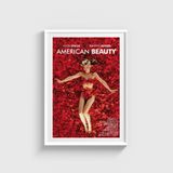 American Beauty (1999) Film Posteri Tablo Çerçeveli Poster Duvar Dekorasyonu - 50 x 70 - Beyaz Çerçeveli
