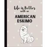 American Eskimo Notebook: Cute Esky Dogs Lover Journal Diary for Writing, Notes, Thoughts, and Daily Reflections | Perfect Gift for Dog Moms, Dads, ... Teens, Kids, Pet Owners, Puppy Lovers, Adults