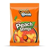 American Foods Candy Break Peach Rings Şeftali Aromalı Yumuşak Şeker 113 Gr