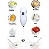 American Monarch Mini El Mikseri, Pilli Süt Köpürtücü, Kahve Çırpıcı, Telli Blender, Cappuccino Mixer