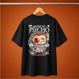 American Psycho Patrick Bateman Oversize Tisort - Siyah - L