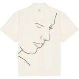 American Rag Cie Frances Woven Erkek Gömlek - %100 Pamuk, Krem Renk, Şık Tasarım - 2XL