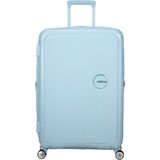 American Tourister Açık Mavi Soundbox - Körüklü 77/28 Büyük Boy Sert Valiz