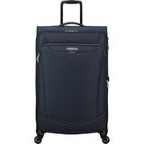 American Tourister Lacivert Çekçekli Kumaş Valiz Summerrıde-Spınner L Exp Tsa