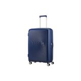 American Tourister Lacivert Soundbox - Körüklü 77 cm Büyük Sert Valiz