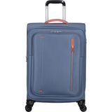 American Tourister Mavi Cloudrider 4 Tekerlekli Orta Boy Valiz 67 cm