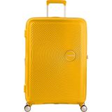 American Tourister Sarı Soundbox - Körüklü 55/20 Kabin Boy Sert Valiz - Altın