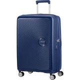 American Tourister Sert Valiz Lacivert Soundbox 67/24 Orta Boy Tekli Beden M ile Kullanım Kolaylığı - Mavi