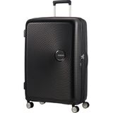 American Tourister Siyah Soundbox Büyük Boy Sert Valiz 77/28 Polikarbon Malzeme ile Esnek Tasarım