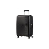 American Tourister Siyah Soundbox - Körüklü 67 cm Orta Boy Sert Valiz