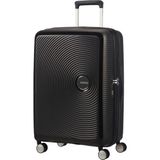 American Tourister Siyah Soundbox Orta Boy Sert Valiz 67/24 Tekli Körüklü Tasarım ve Dayanıklı Malzeme