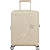 American Tourister Soundbox Krem 55/20 Körüklü Kabin Boy Sert Valiz