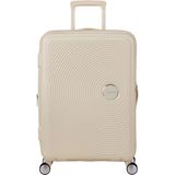 American Tourister Soundbox Krem 67/24 Körüklü Orta Boy Sert Valiz