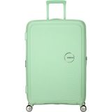 American Tourister Yeşil Soundbox - Körüklü 77/28 Büyük Boy Sert Valiz