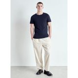 American Vintage Bisiklet Yaka T-Shirt, M, 5003309741, Lacivert, Erkek